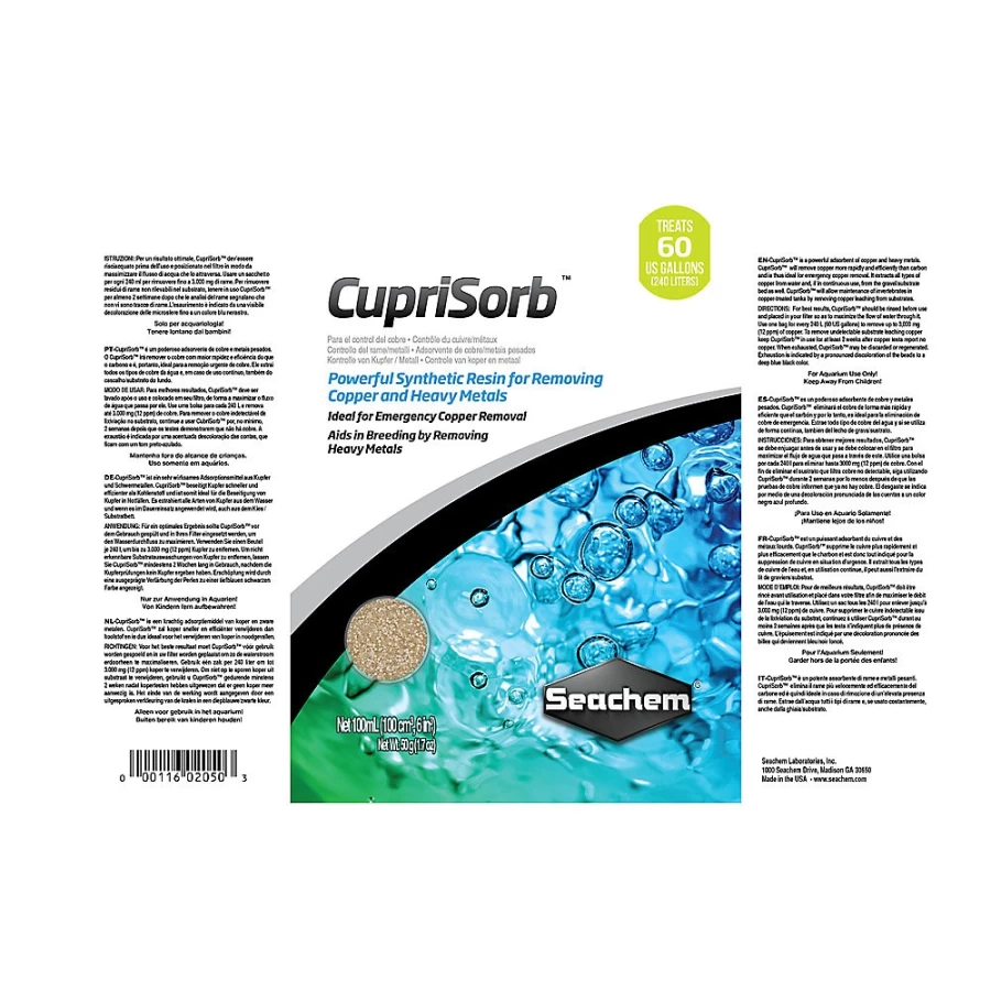 PetSmart Seachem CupriSorb - Effective Copper & Heavy Metal Absorbent for Aquariums