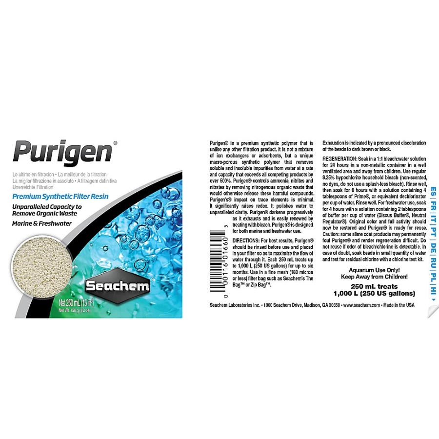 PetSmart Seachem Purigen Premium Synthetic Filter Media for Aquarium Water Clarity