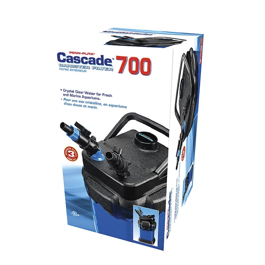 PetSmart Penn Plax Cascade 700 Canister Filter for Aquariums – High-Efficiency External Fish Tank Filter with Multi-Stage Filtration