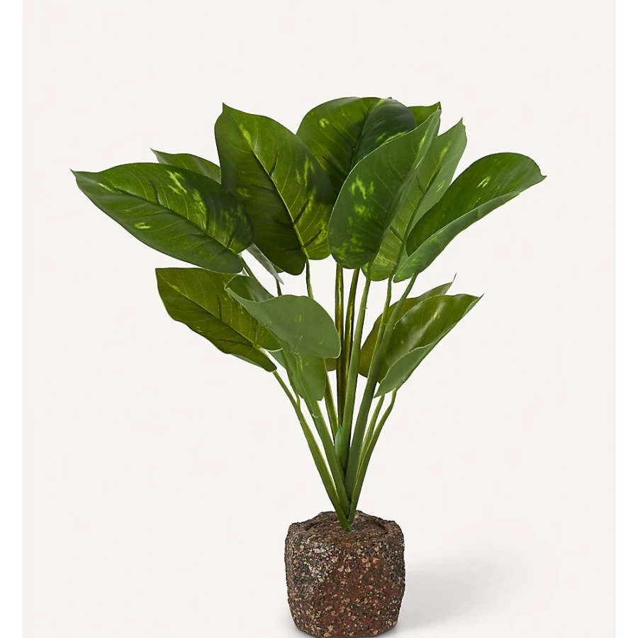 PetSmart NateJeremiah Artificial Leafy Potted Plant - 11.5" Reptile & Aquarium Decor Habitat