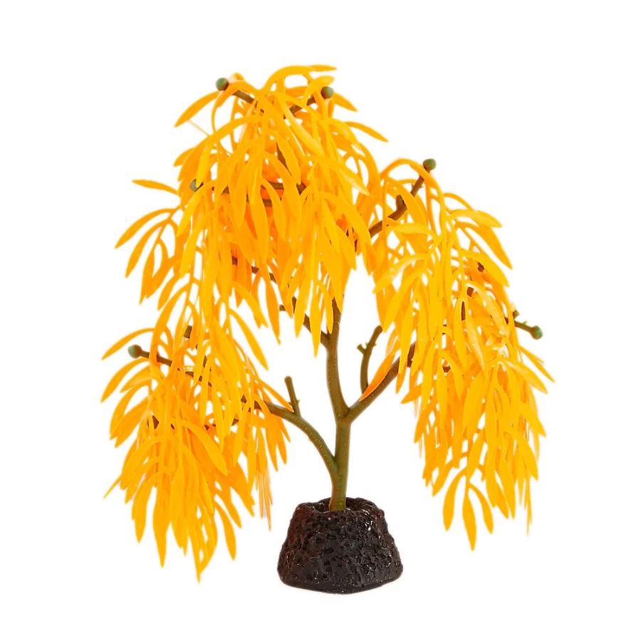 PetSmart Top Fin Upside Down Orange Tree Decorative Aquarium Ornament for Fish Tanks