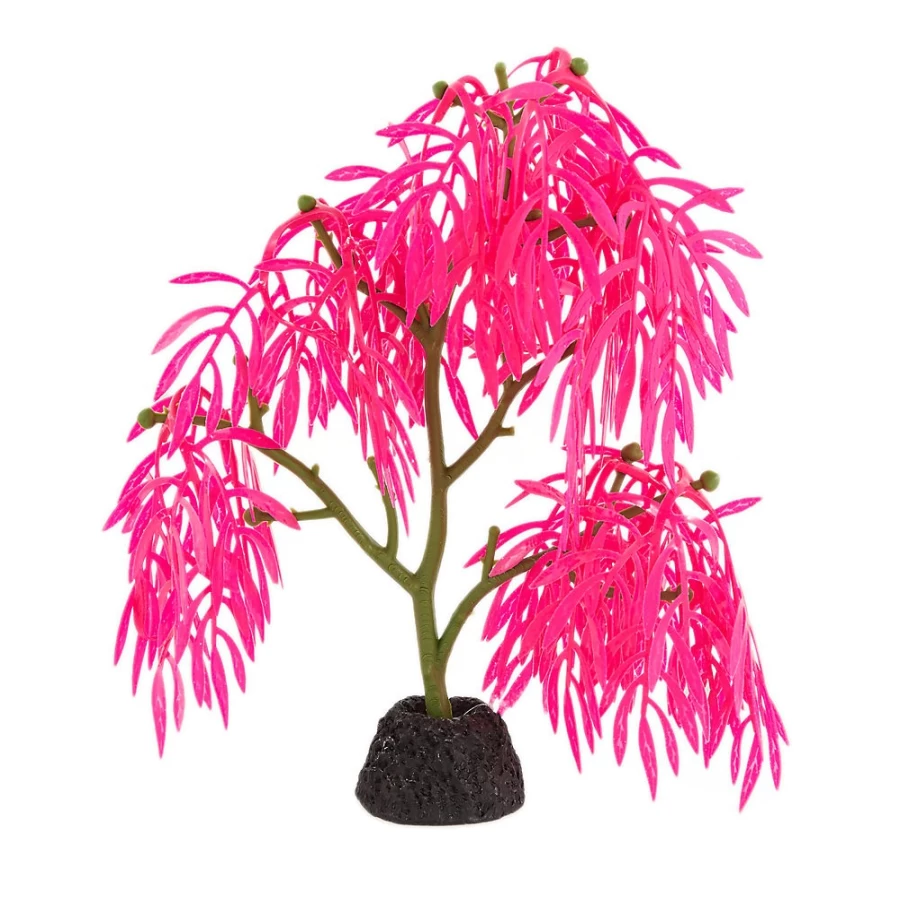 PetSmart Top Fin Upside Down Pink Tree Aquarium Decoration for Fish Tanks