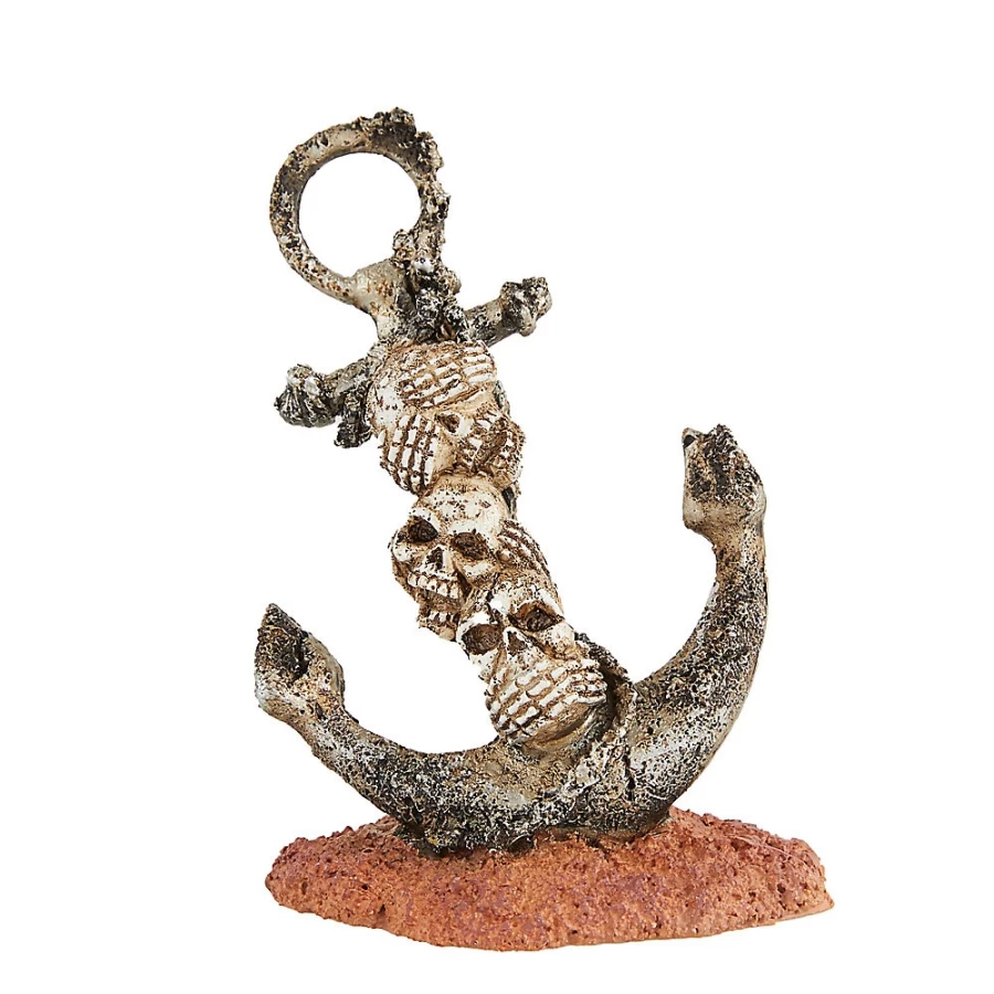 PetSmart Top Fin AnchorSkulls Decorative Aquarium Ornament for Fish Tanks