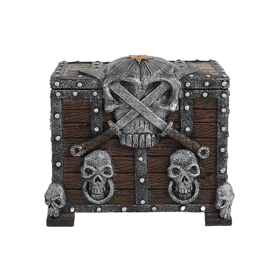 PetSmart Top Fin Pirate Chest Decoration for Fish Tanks - Aquarium Ornament for Aquatic Fun