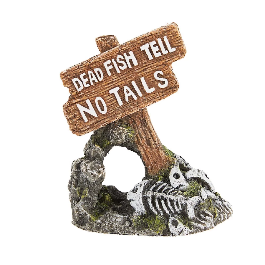 PetSmart Top Fin Dead Men Tell No Tails Pirate-Themed Aquarium Decoration for Fish Tanks