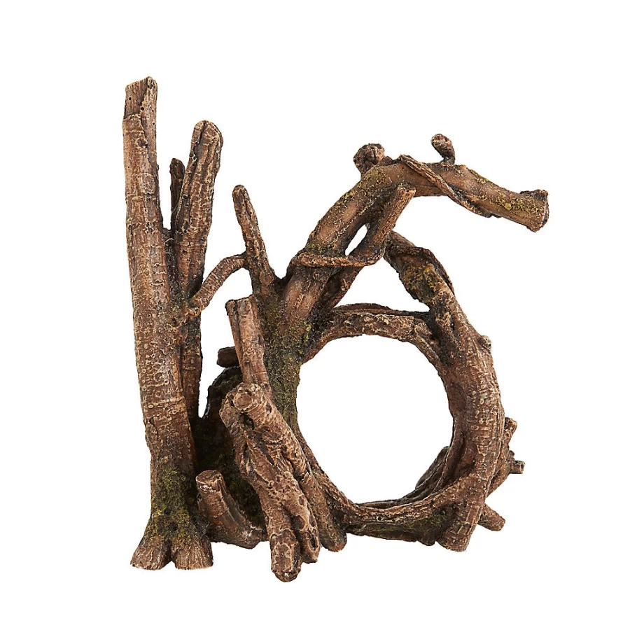 PetSmart Top Fin Dark Wood Aquarium Stand - Decorative Fish Tank Ornament for Home Decor