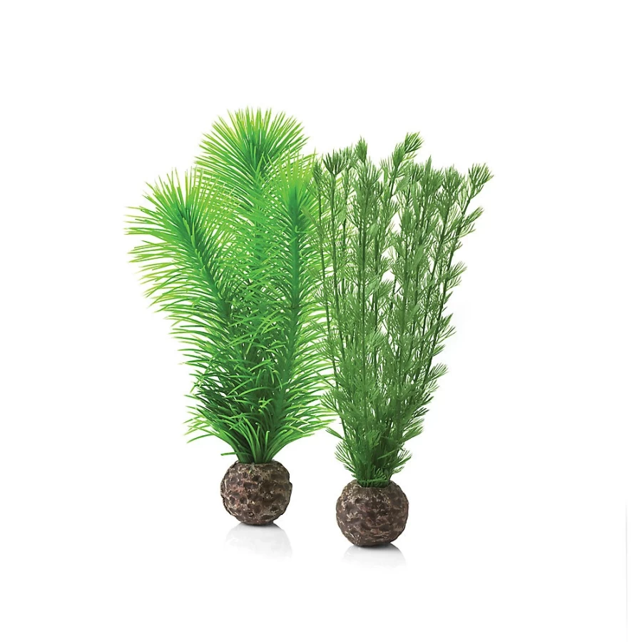 PetSmart biOrb Feather Fern Artificial Aquarium Plants - Set of 10 Realistic Silk Aquatic Plants for Fish Tanks
