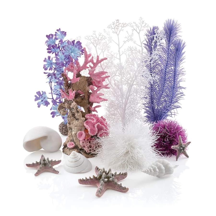 PetSmart biOrb Ocean Aquarium Decor Set - Modern Fish Tank Ornaments for Aquatic Decor