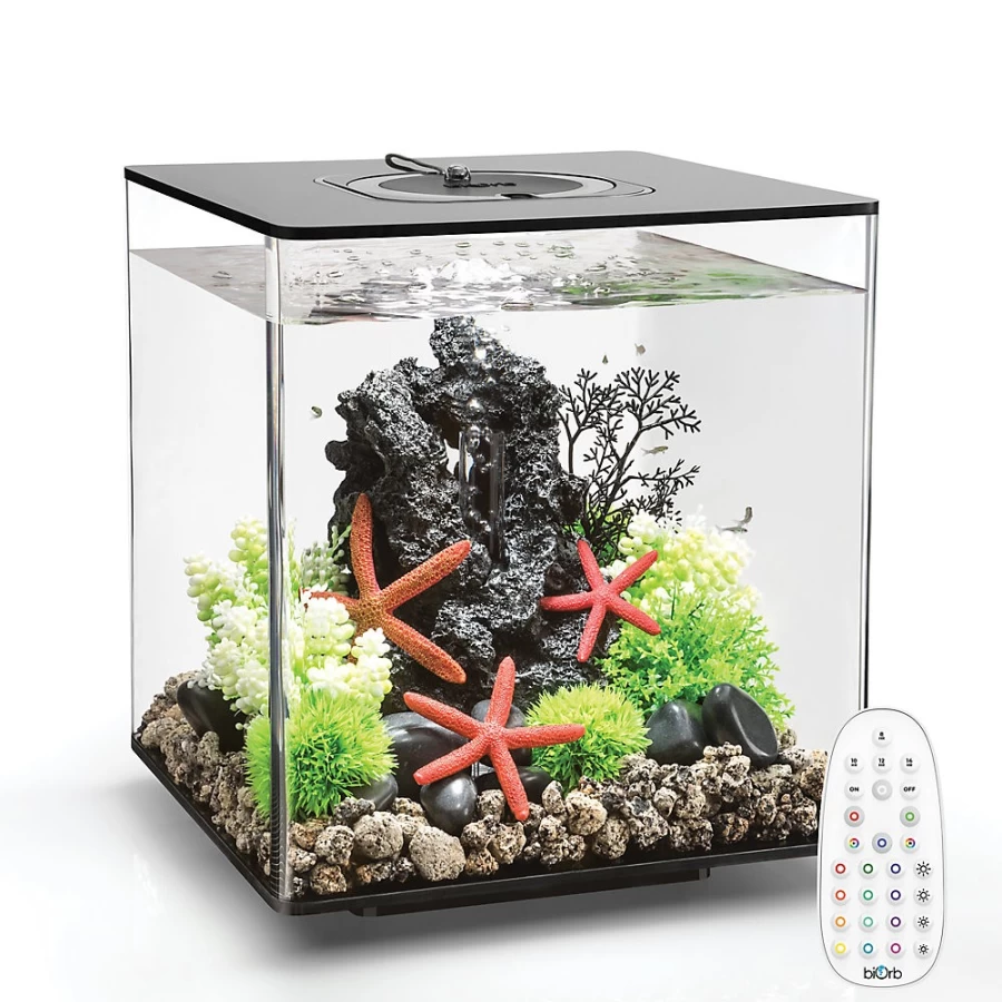 PetSmart biOrb CUBE 30 LED Aquarium Kit - 8 Gallon Modern Fish Tank with Multi-Color Lighting