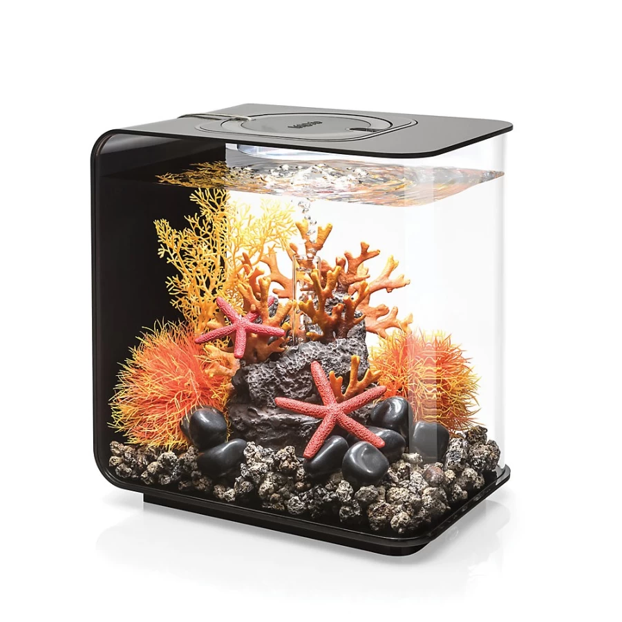 PetSmart biOrb FLOW 15 LED Aquarium - 4 Gallon Modern Fish Tank with Energy-Efficient Lighting