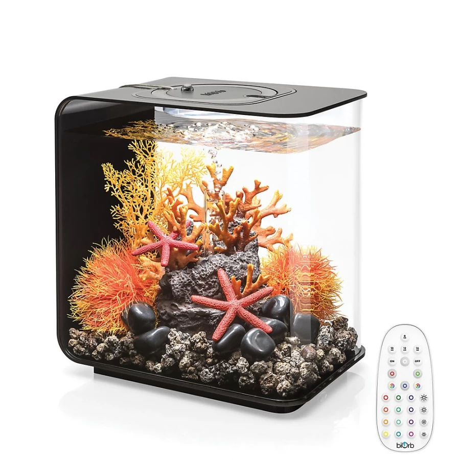 PetSmart biOrb FLOW 15 LED Aquarium Kit - 4 Gallon with Multi-Color Lighting for Stunning Home Decor