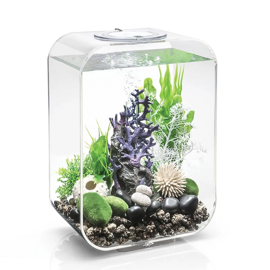 PetSmart biOrb LIFE 15 LED Aquarium Kit - 4 Gallon Modern Round Fish Tank with Energy-Efficient Lighting