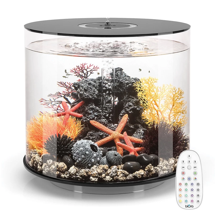 biOrb TUBE 35 LED Aquarium Kit - 9.2 Gallon Cylinder Tank with Multi-Color Lighting by PetSmart
